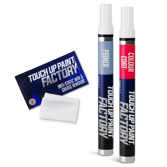 ScratchesHappen Touch Up Paint Kit For Volvo - Polar White (189), Paint + Clear Coat